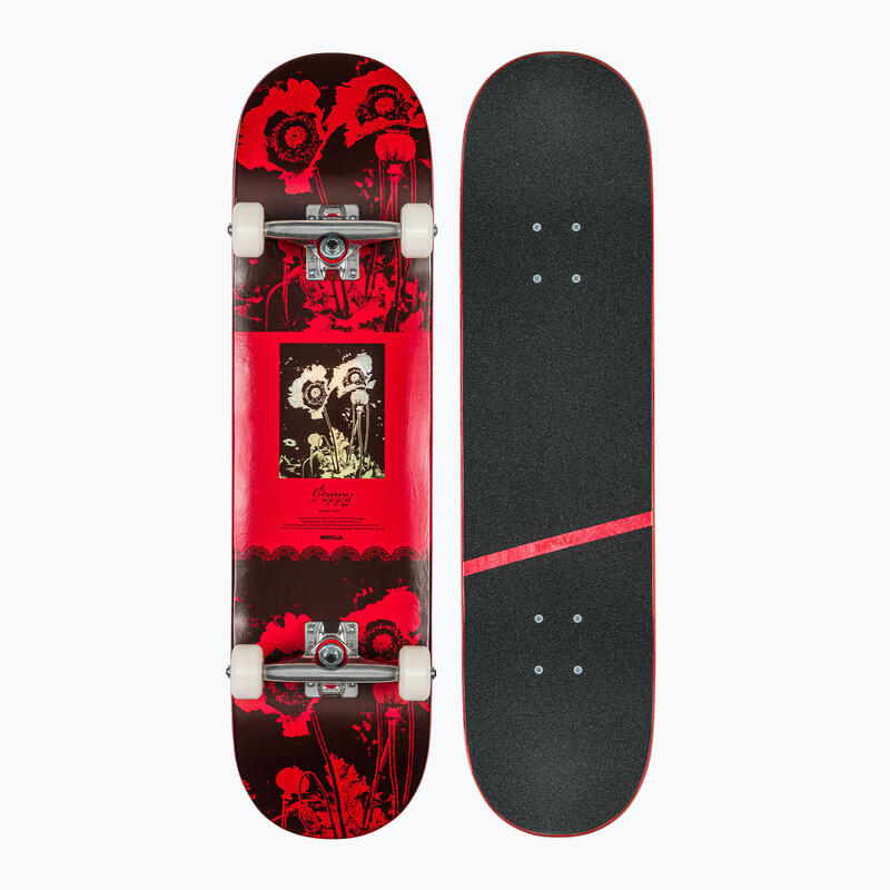 Skateboard complet adulți model Clasic Blossom, roșu