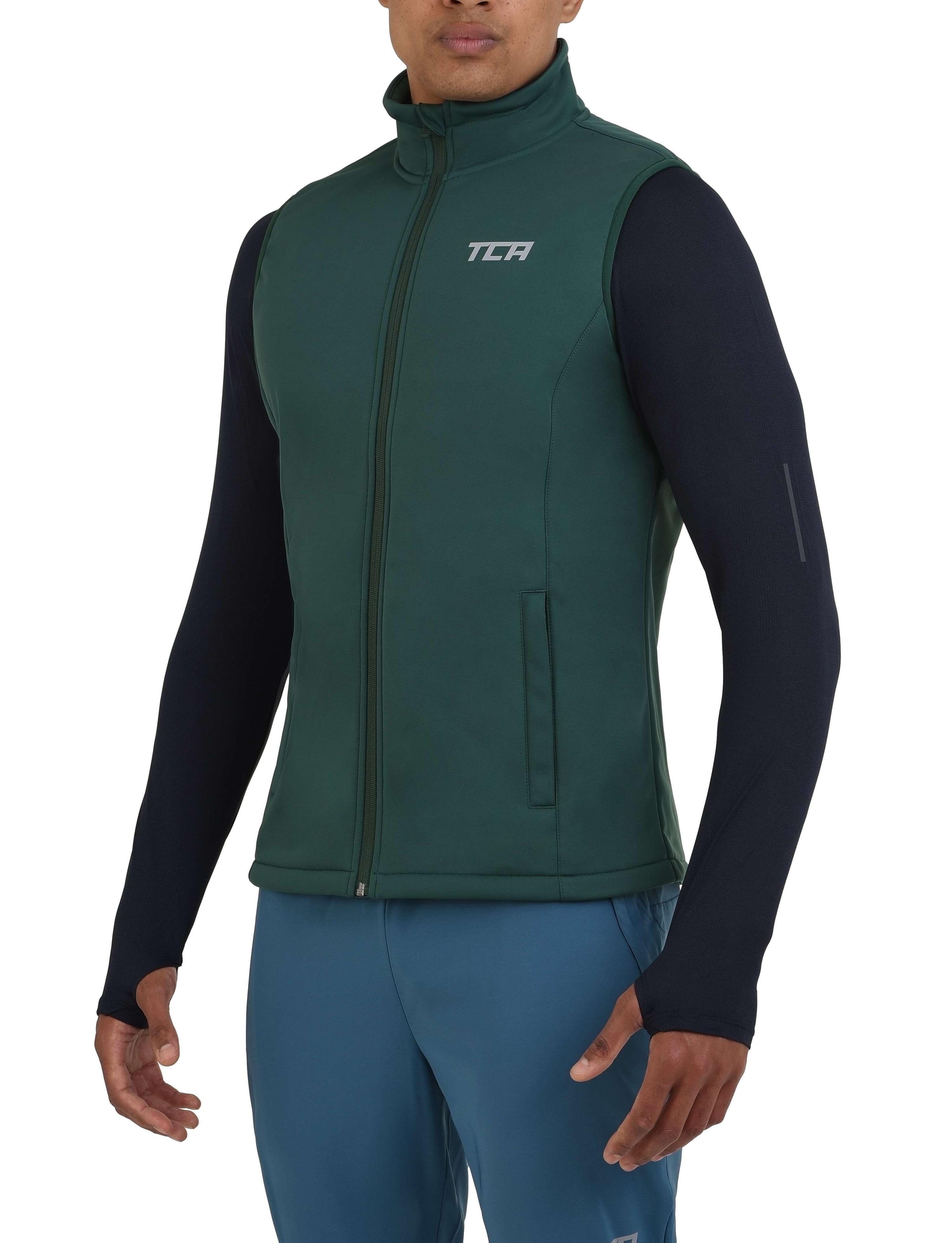 Men's Flyweight Wind-Proof Gilet with Zip Pockets - Trekking Green 2/5