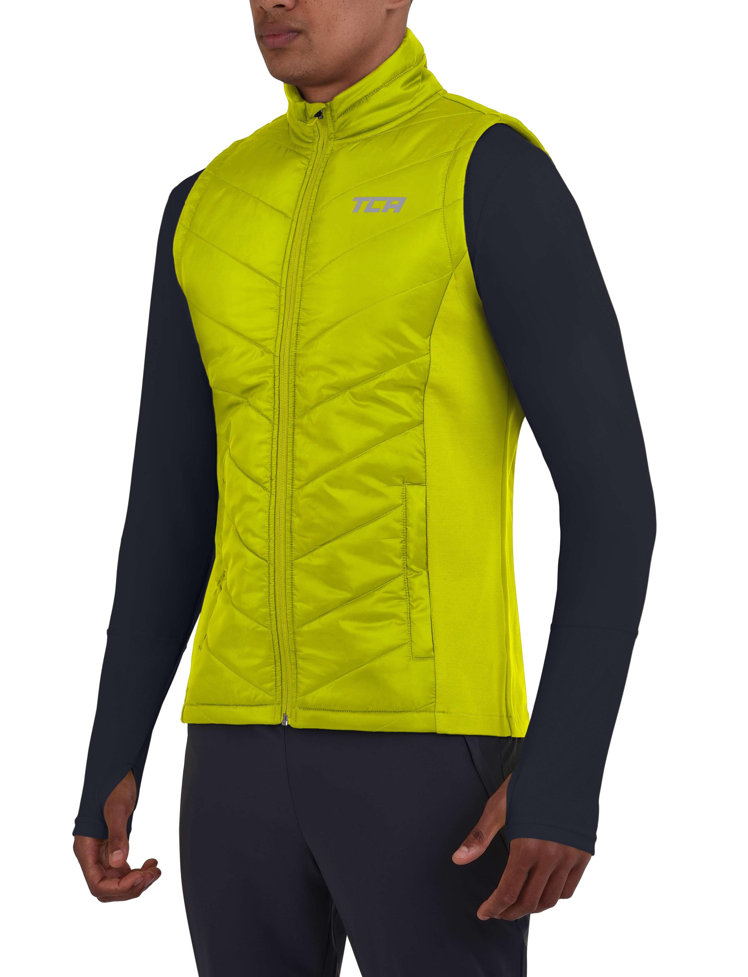 Men's Excel Winter Gilet with Zip Pockets - Lime Punch 2/5