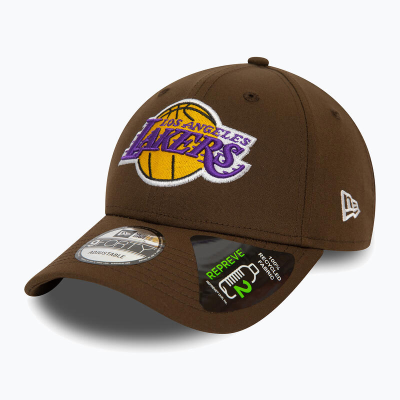 Cappellino da baseball da uomo di New Era Repreve 9Forty dei Los Angeles Lakers