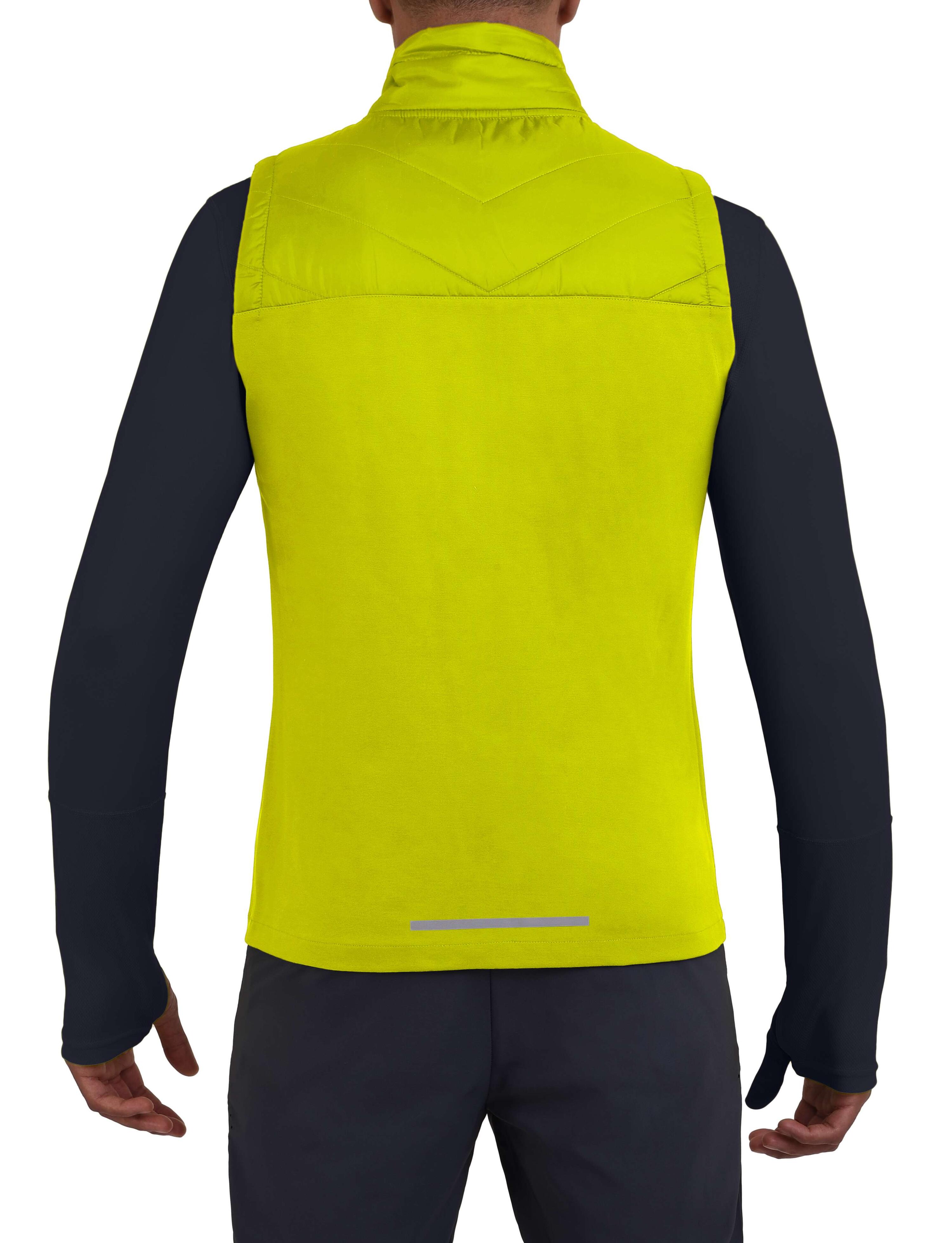 Men's Excel Winter Gilet with Zip Pockets - Lime Punch 3/5