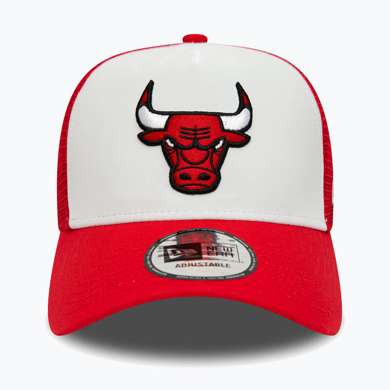 Cappello da baseball da uomo New Era Team Color Block Trucker Chicago Bulls