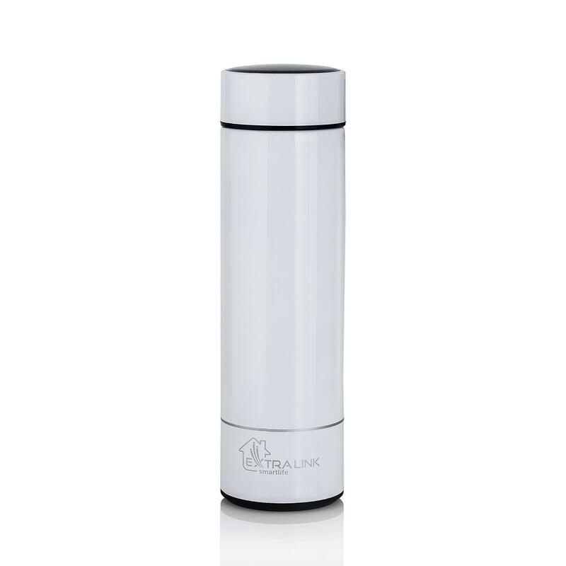 Termos z wyświetlaczem LED Extralink Smart Travel Mug Biały Kubek termiczny
