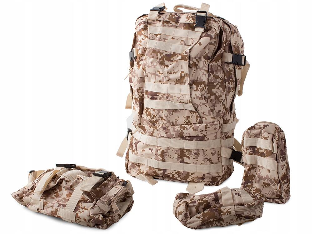 Sac à dos tactique survie camouflage randonnée 48.5 Liter 3/7