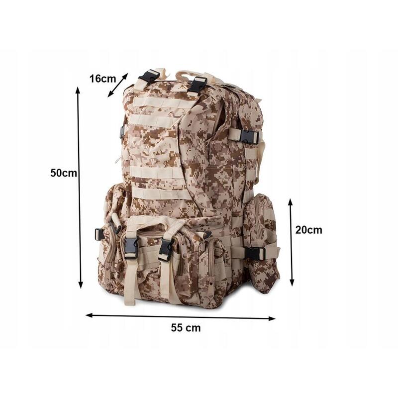 Tactische Survival camouflage rugzak wandelen 48,5 Liter Fiets