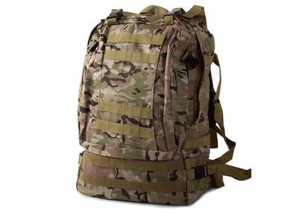 Rugzak tactisch survival camouflage wandelen 48,5 liter fiets