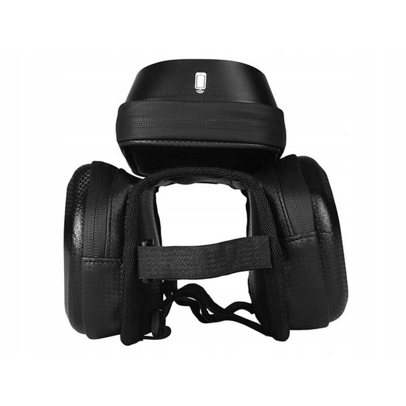 Geantă ghidon cu suport telefon 1,5 L, negru