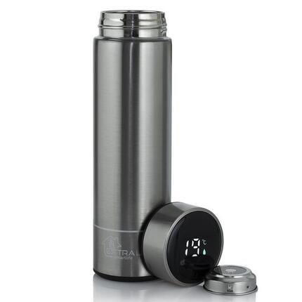 Termos z wyświetlaczem LED Extralink Smart Travel Mug Srebrny Kubek termiczny
