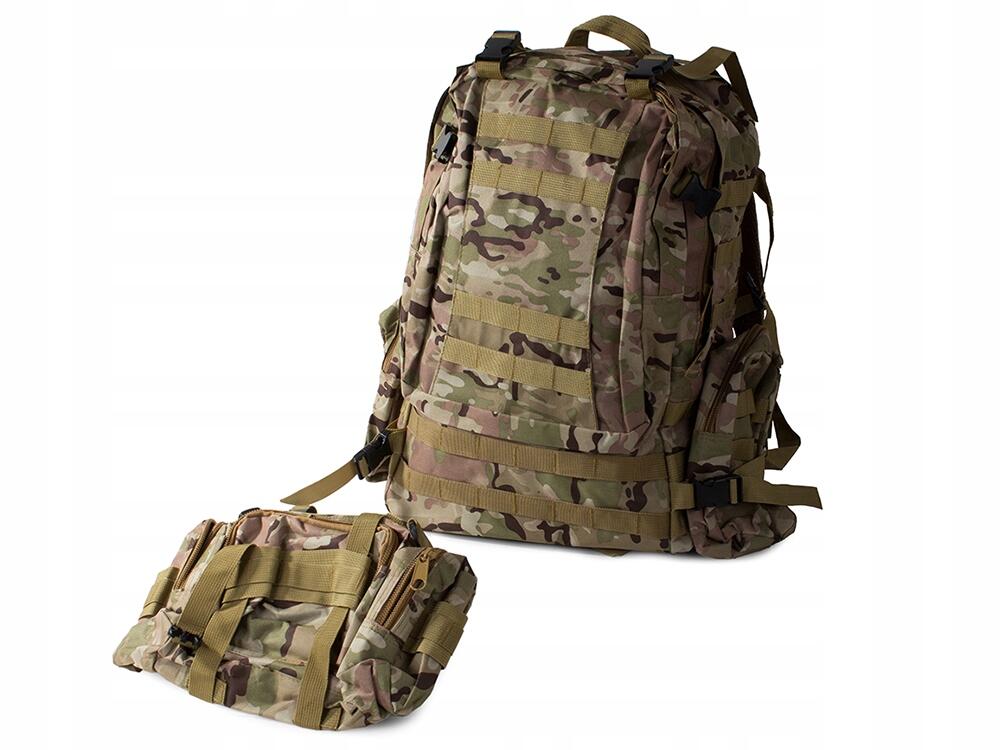Rugzak Tactisch Survival Camouflage Wandelen 48,5 Liter Fiets 7/7
