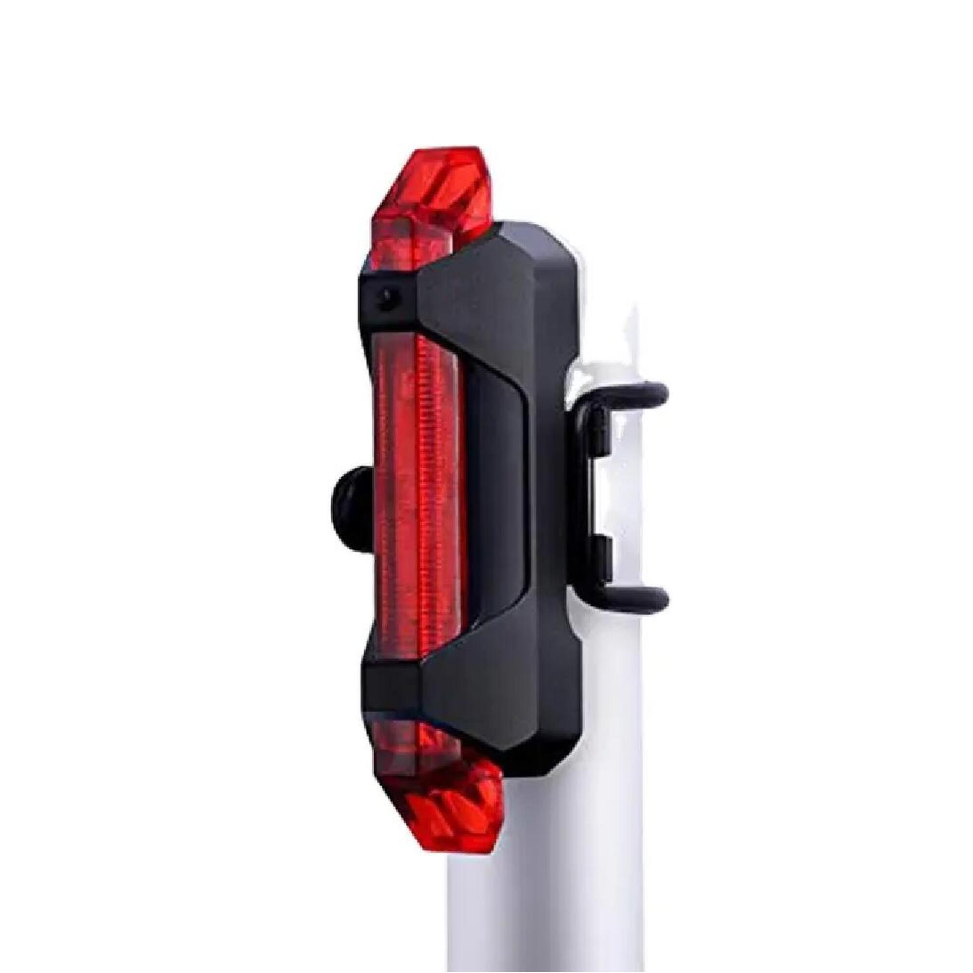 Pro Sport Lights - Feu Arrière Rouge Lumineux Pour Bicyclette Led Usb Rechargeable - Éclairage Vélo - Rouge - Taille Unique - Decathlon