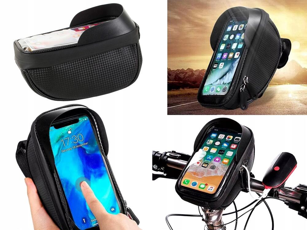 Sacoche De Guidon MIVELO – 7L, Imperméable, Noir Réfléchissant, Avec Compartiment Téléphone, Pour Vélo électrique