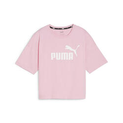 Essentials Logo cropped T-shirt dames PUMA Pink Lilac