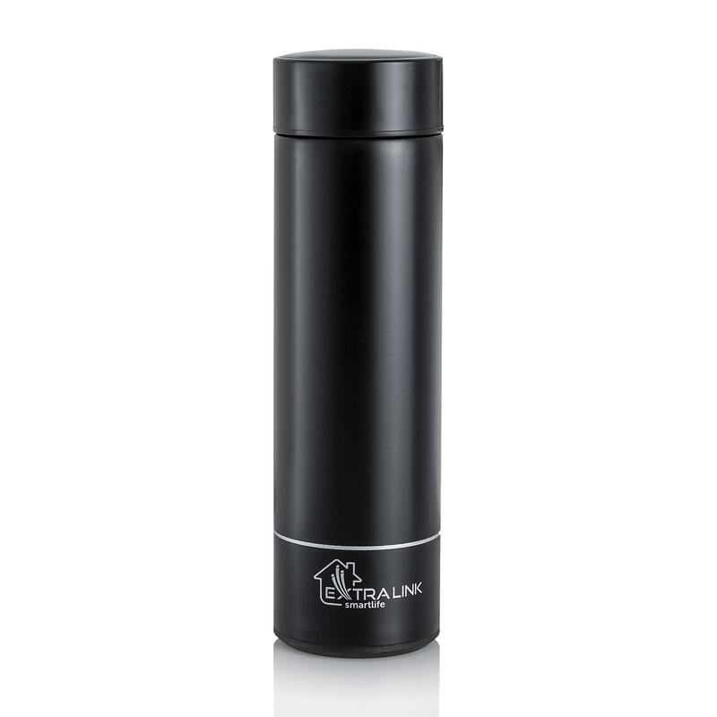 Termos z wyświetlaczem LED Extralink Smart Travel Mug Czarny Kubek termiczny