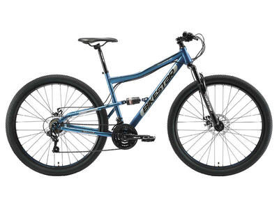 Bikestar fully mtb staal medium 29 inch 21 speed blauw