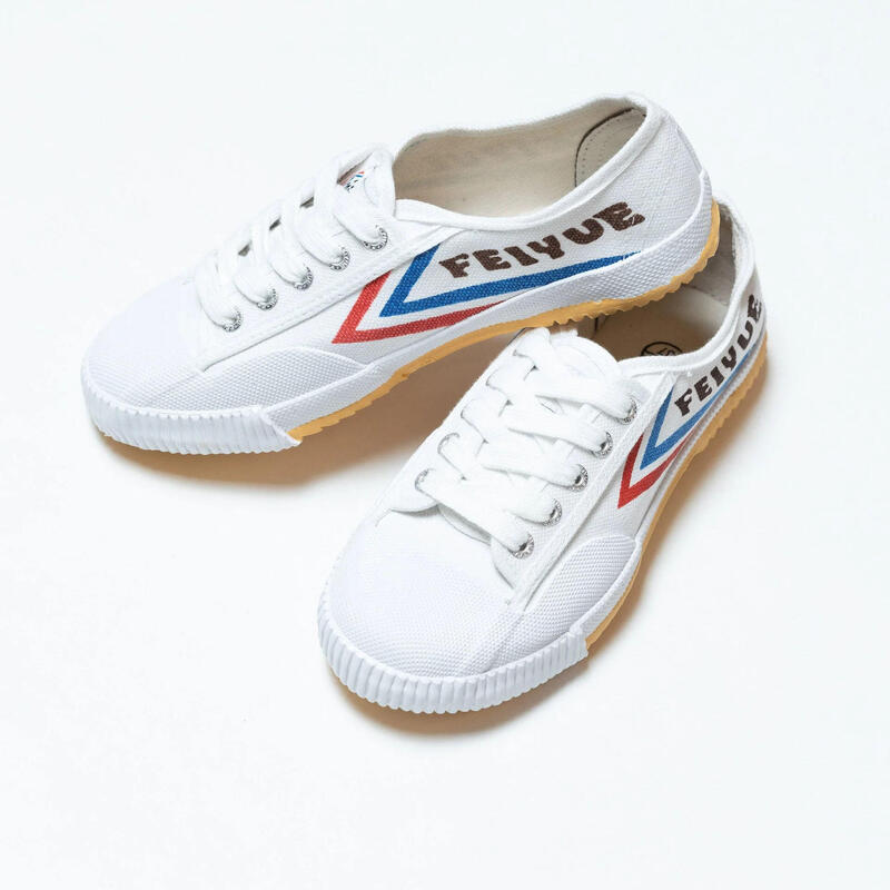 Rubber Sole Exercise Sneakers - Classic White