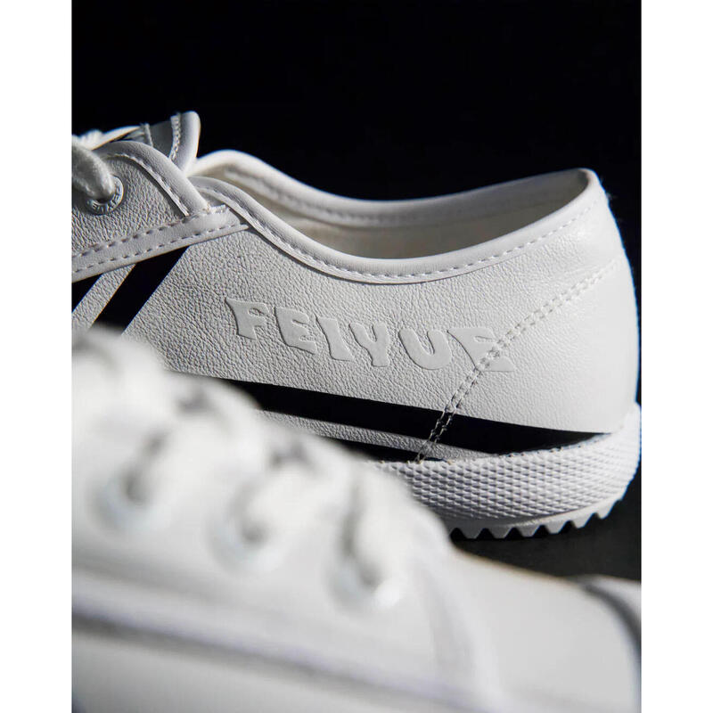 DAFU Plus Rubber Sole Exercise Sneakers - White x Black