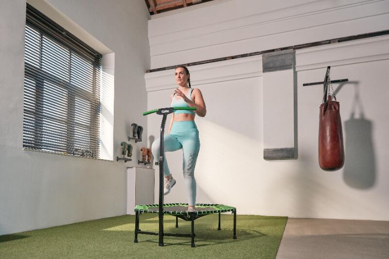Trampoline - Fitness - 128 cm - Zeshoekig Oranje 7/7