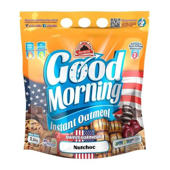 Max Protein - Good Morning Instant® Oatmeal 1,5 kg - Harina de avena con sabor -