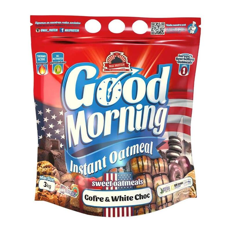 Max Protein - Good Morning Instant® Oatmeal 3 kg - Harina de avena con sabor -