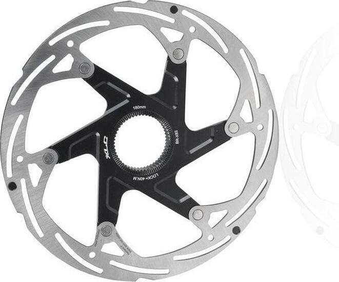 Disco freno XLC BR-X82 CenterLock Nero / Argento 140 mm 3/3