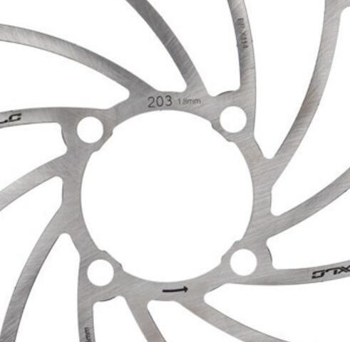 XLC BR-X114 4 Hole Rohloff Brake Disc Silver 180 mm 3/3