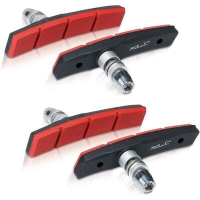 XLC Bremsschuhe V-Brake BS-V12 4er Set. 80 mm. rot E-Bike