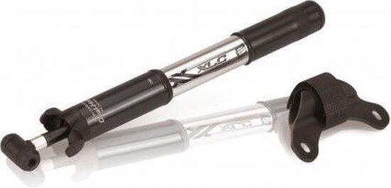 XLC Mini-pompe MTB PU-M02 7 bar noir argenté 215 mm alu double tête 3/3