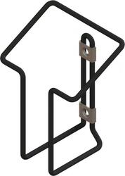 Support mural chargeur de batterie Uni noir