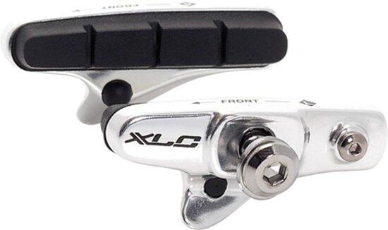 XLC Cartridge Road Bremsschuhe BS-R02 4er Set, 55mm, schwarz/silber