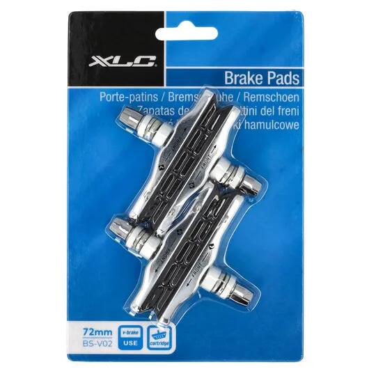 Szczęka Hamulcowa Bs-V02 V-Brake 72Mm, Czarna, Zestaw 4 Sztuk