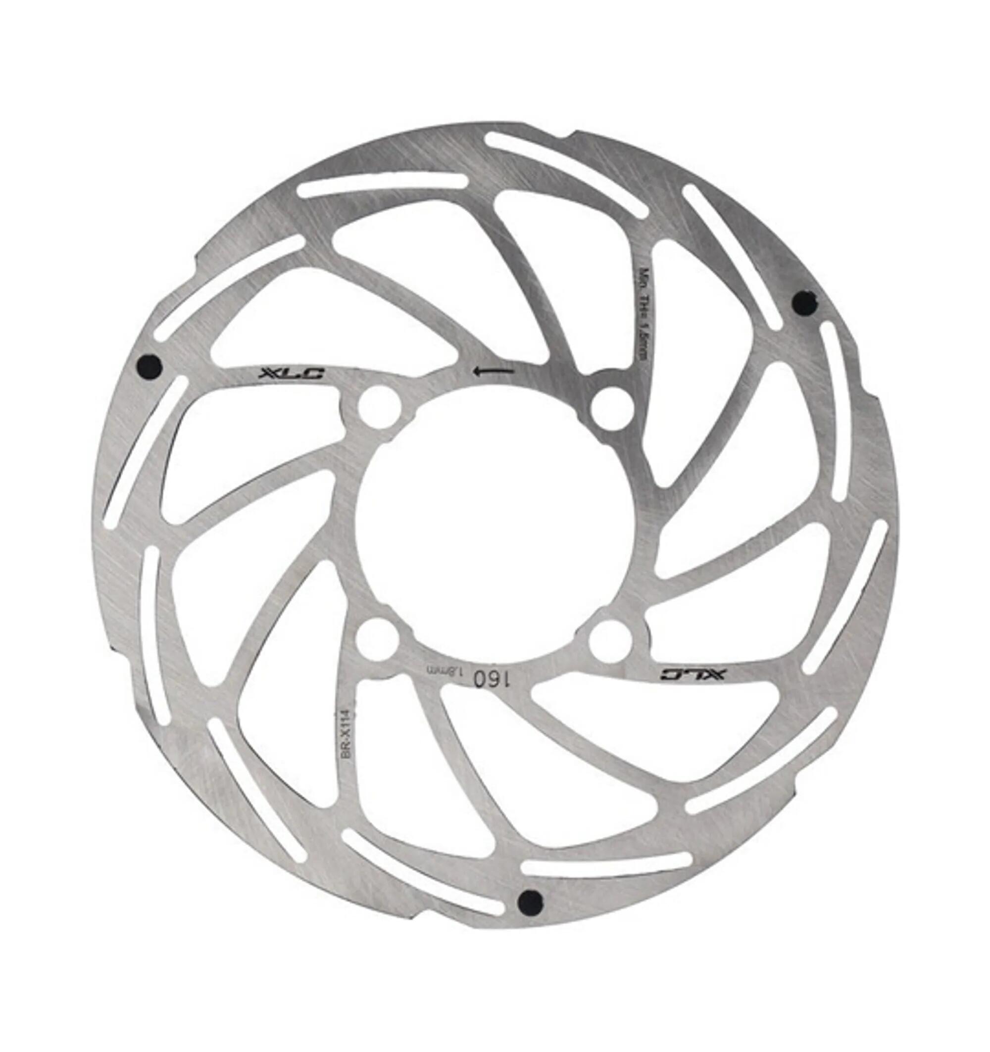 XLC BR-X114 4 Hole Rohloff Brake Disc Silver 203 mm 3/3