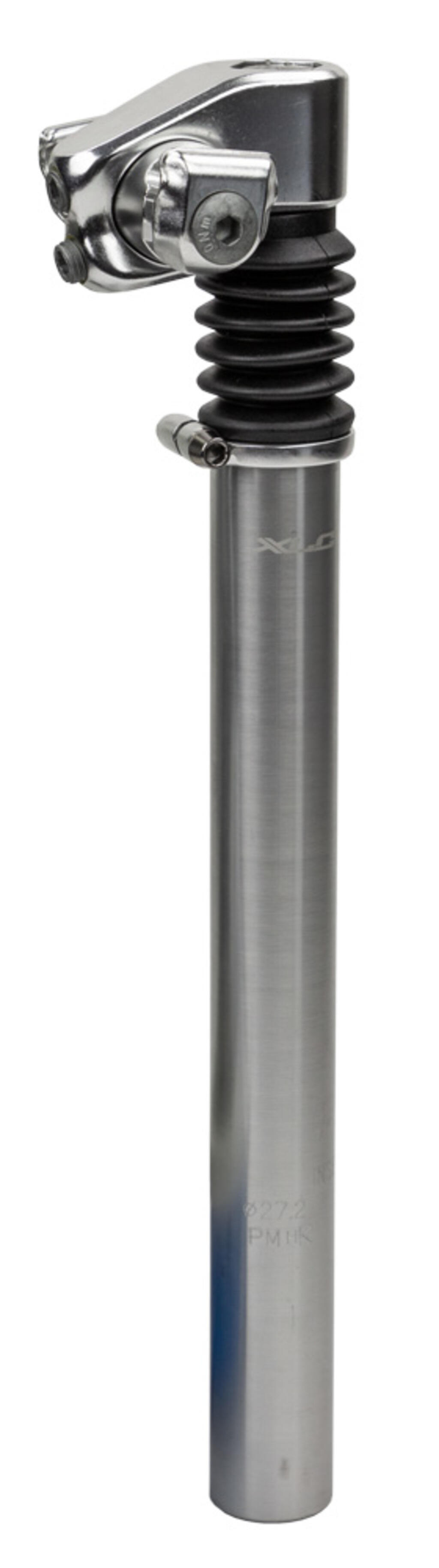 XLC Zadelpen Comp Easy Met Klem Verend 27.2mm 300mm Aluminium Zilver