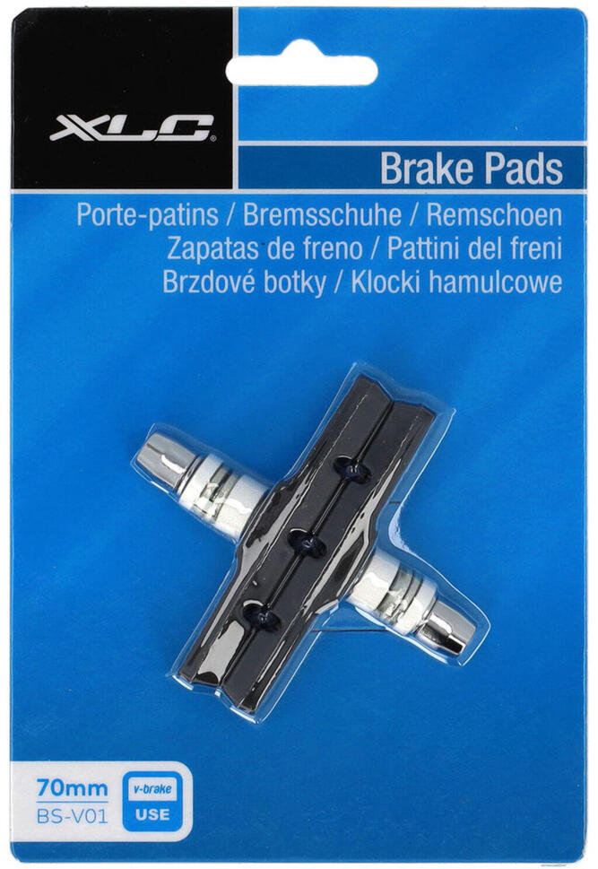 Szczęka Hamulcowa Bs-V01 V-Brake 70Mm, Czarna, Zestaw 2 Sztuk
