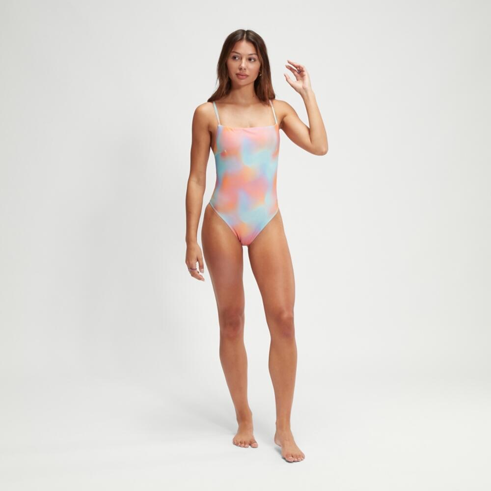 SPEEDO Womens Printed Adjustable Thinstrap 1 Piece