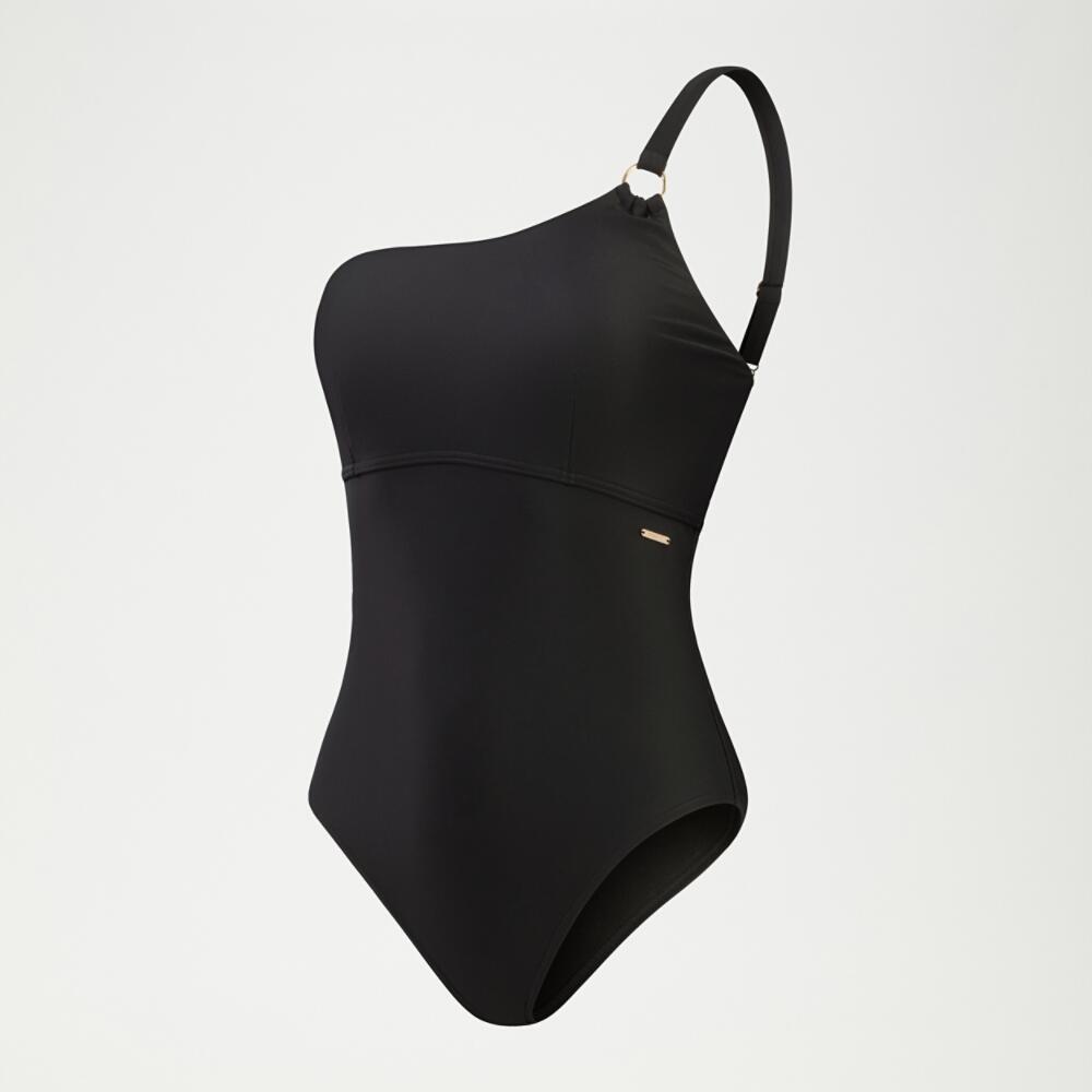 Costume da bagno asimmetrico modellante Speedo - Nero - Taglia 38 5/7