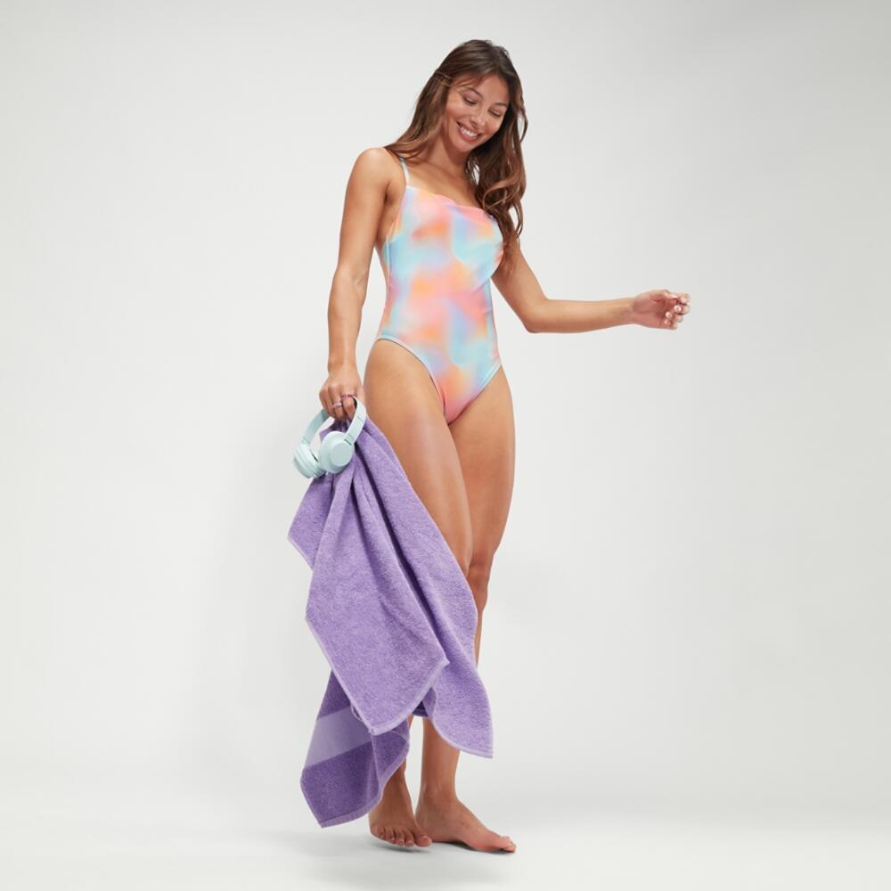 Maillot de bain imprimé Speedo à bretelles fines ajustables - UK Taille 32 4/7