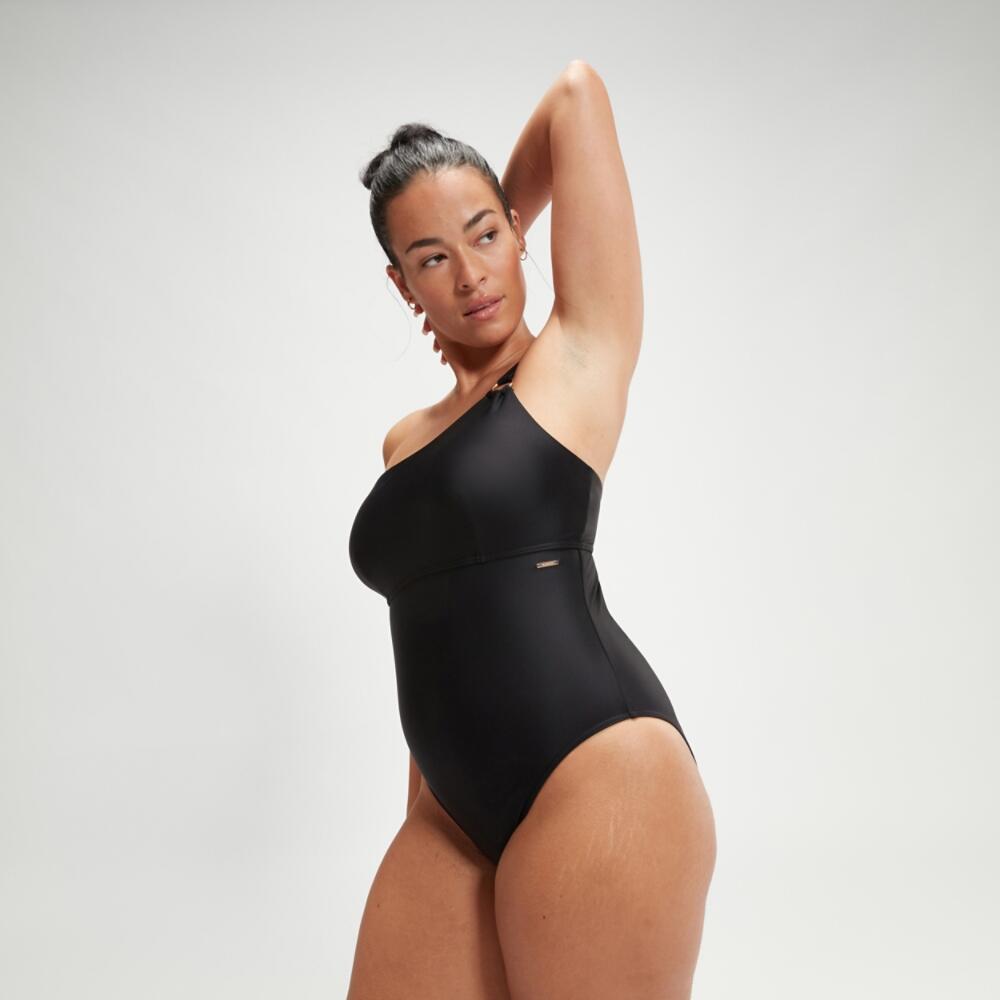 Costume da bagno asimmetrico modellante Speedo - Nero - Taglia 38 3/7