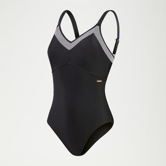 Maillot de bain 1 pièce femme Speedo Eco Mesh Detail 1p Bla