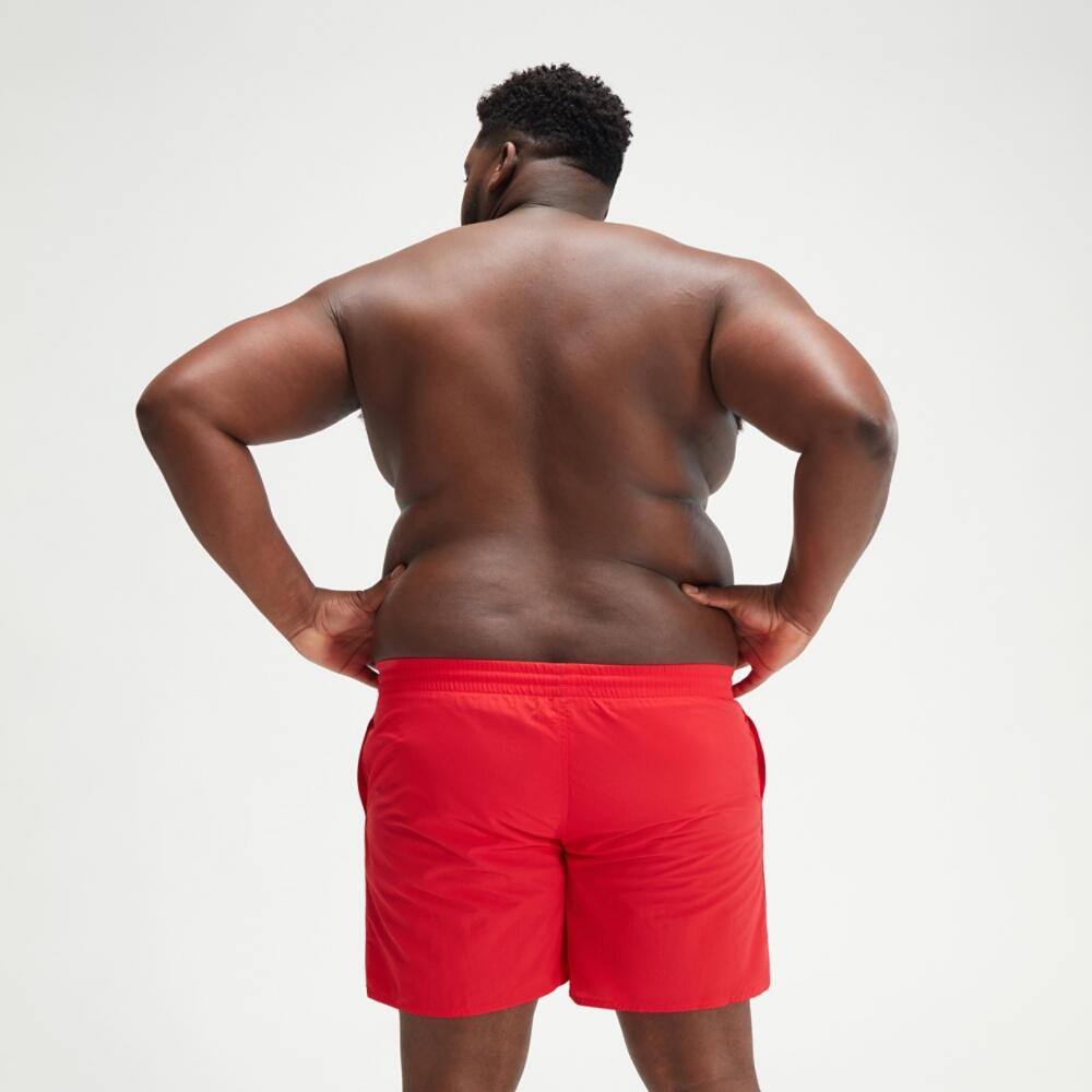 Heren Essential 16'' Zwemshort Plus Size Rood 3/7