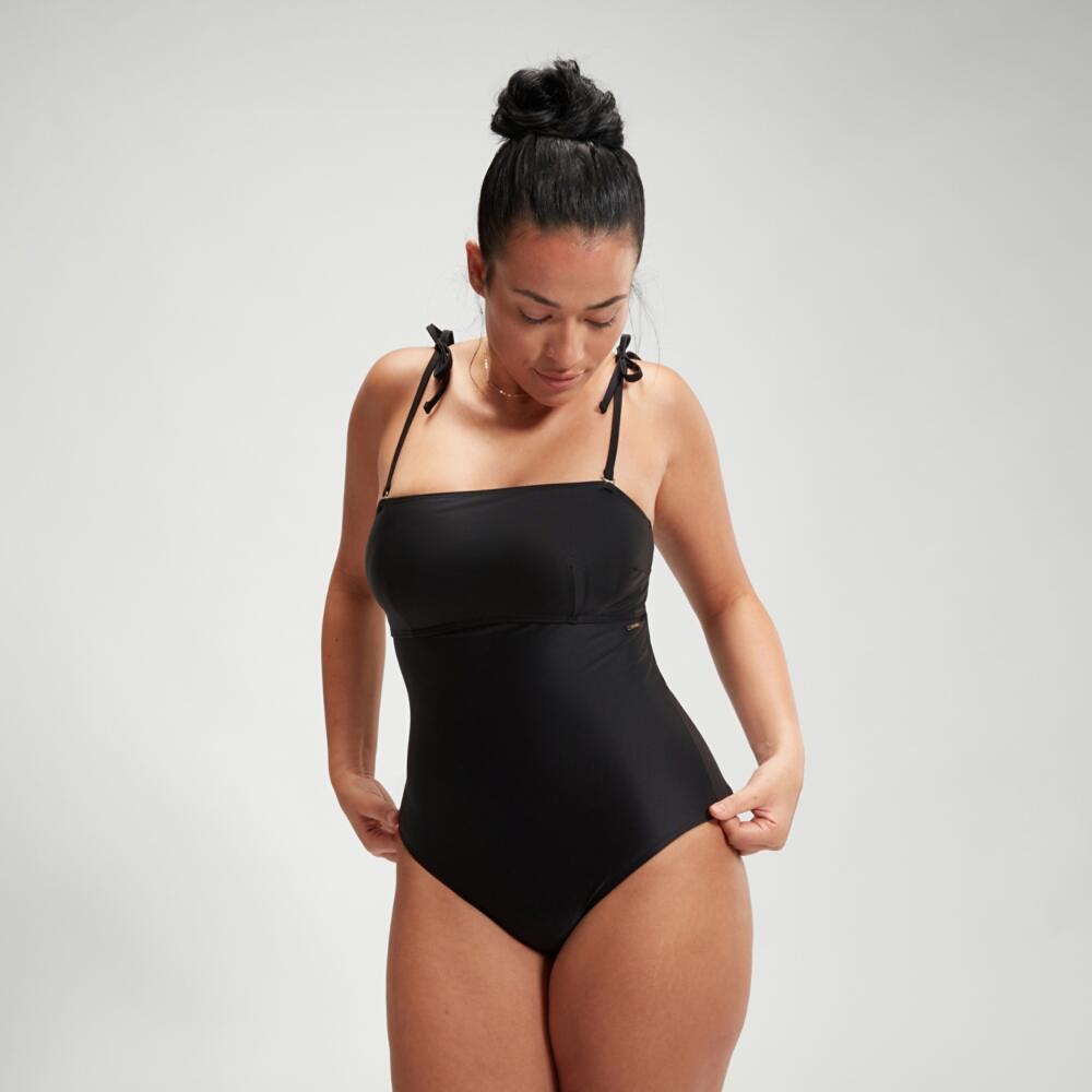 Speedo Shaping Bandeau Badpak - Zwart - Maat 42 2/7