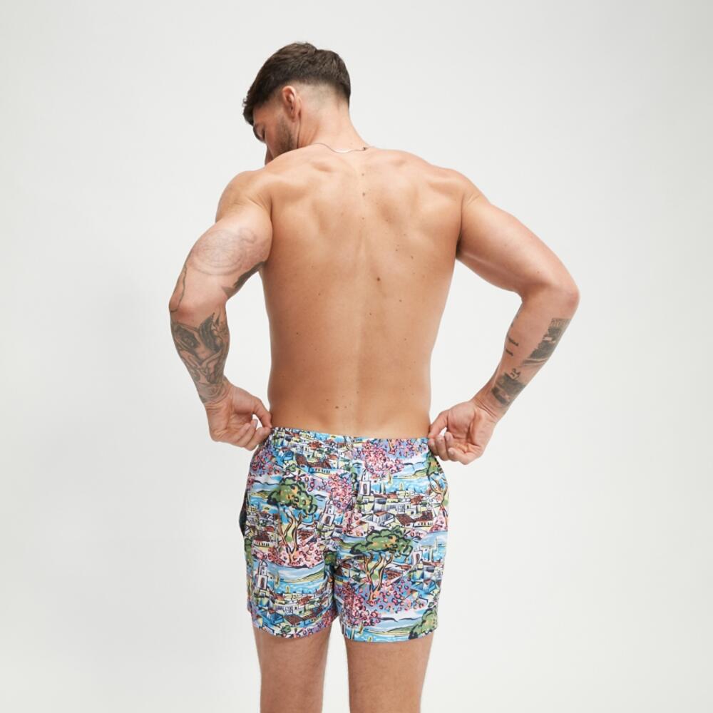 Men's Digital Printed Leisure 14" Swim Shorts 3/7