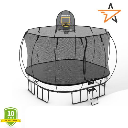Springfree Trampoline S113 Grand Carré 3,4x3,4M - Pack Premium 6/6