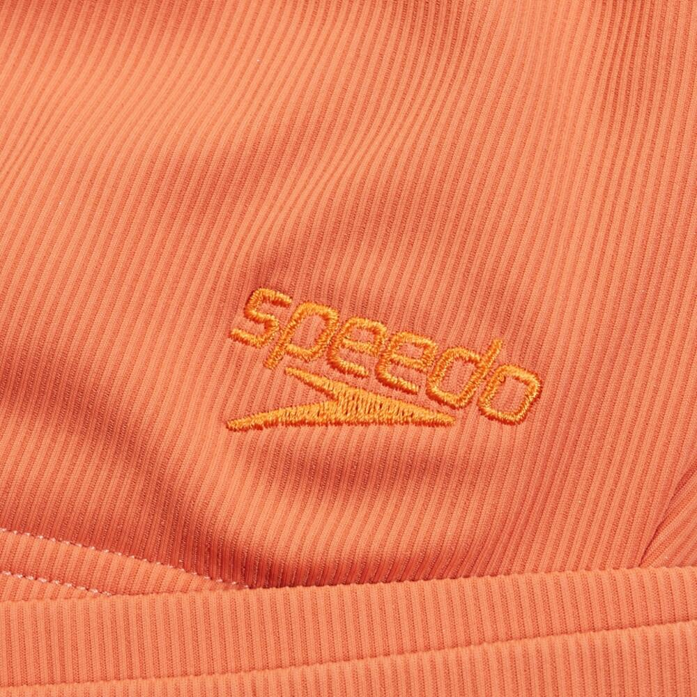 Biquíni Speedo texturizado com decote em U profundo - Terracota - Tamanho 28 6/7