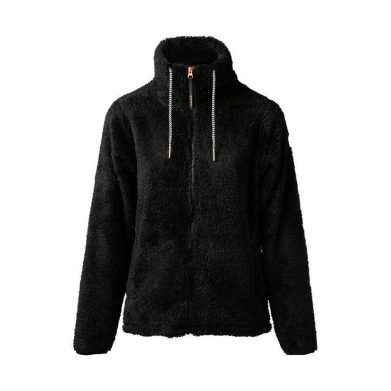 Purden Women Fleece Zwart L - Trui - 9999 black - dames - Pisteskiën