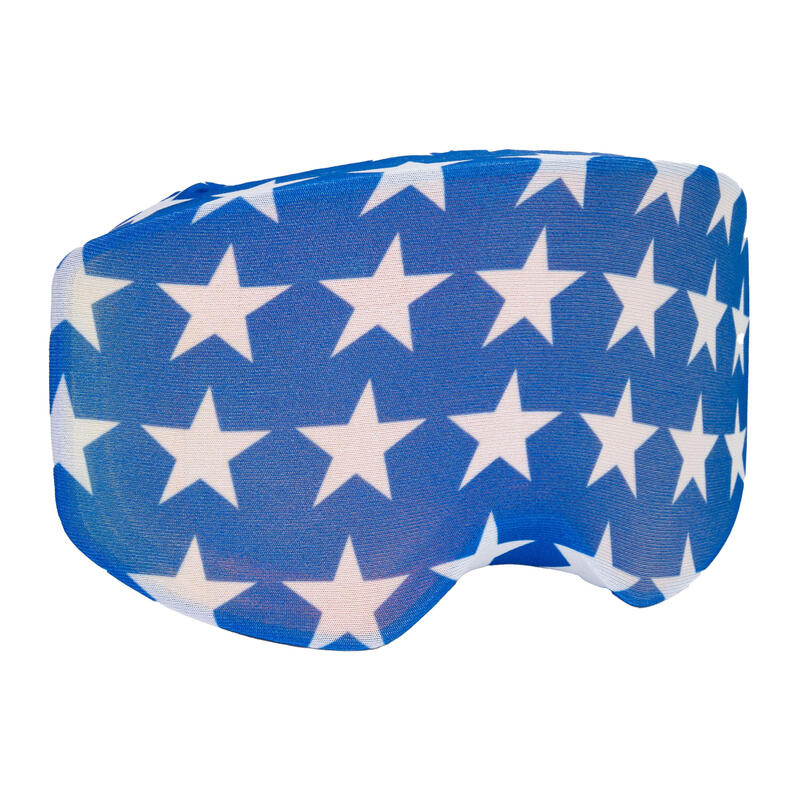 COOLCASC Étoiles blanches sur couvre-masque bleu