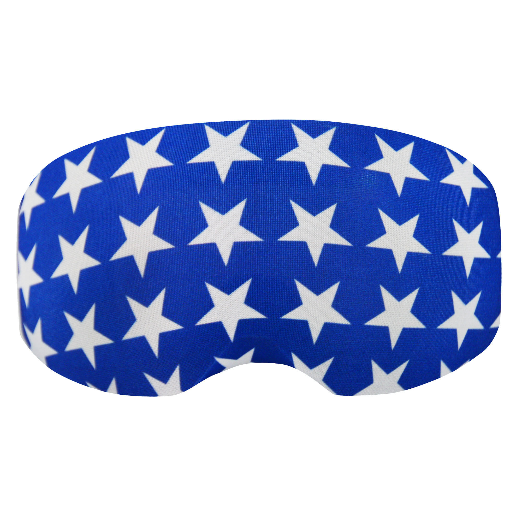 COOLCASC Estrellas blancas sobre funda de gafas azul 3/4