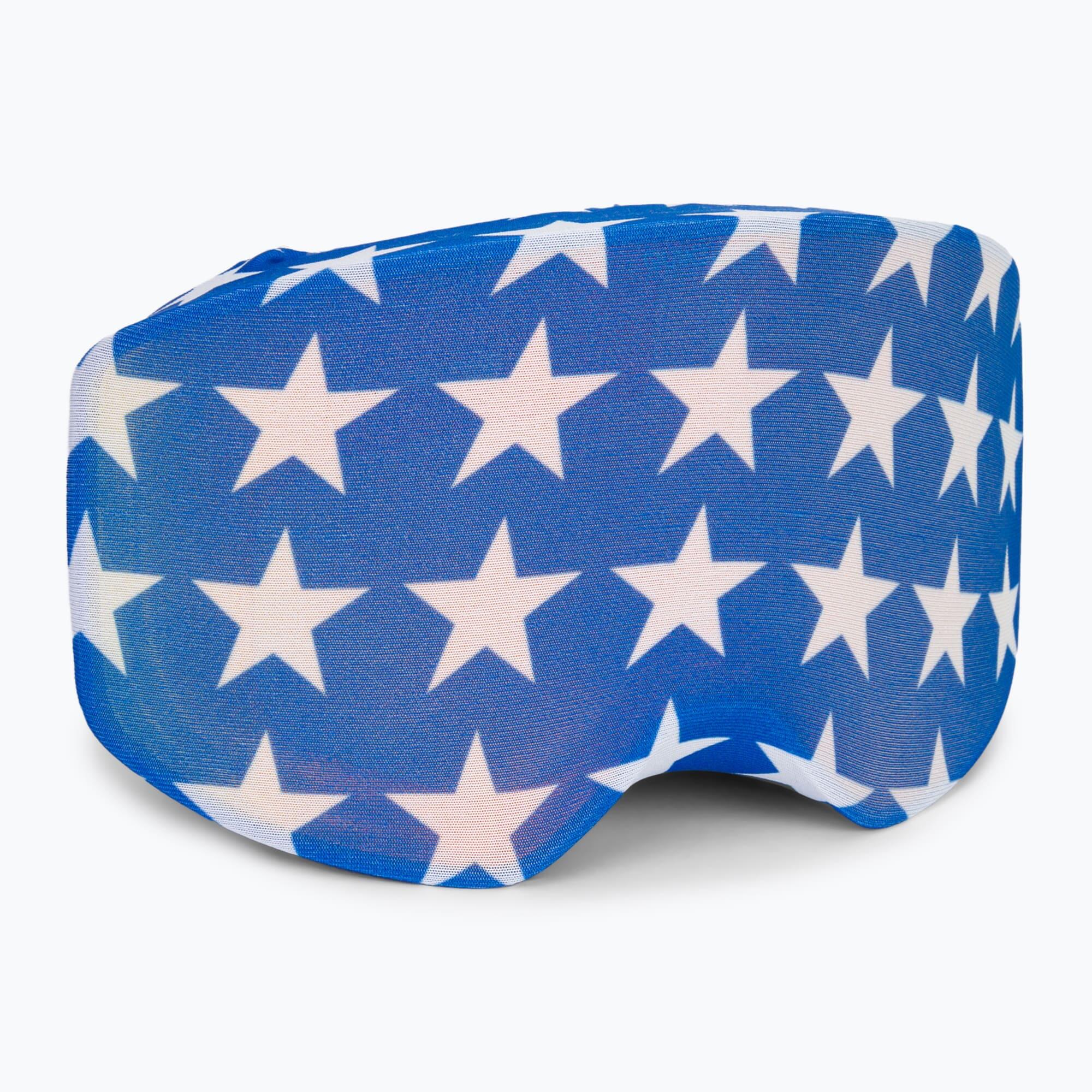 COOLCASC Estrellas blancas sobre funda de gafas azul 4/4