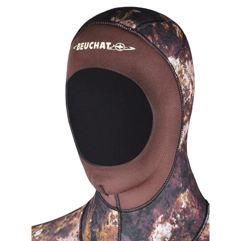 Breiter Taucherhoodie Beuchat Rocksea Trigocamo 7 mm