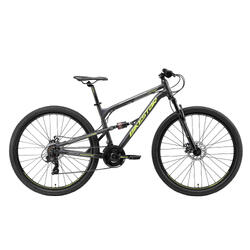 Bikestar Fully MTB Alu 29 Inch 21 Speed zwart/groen