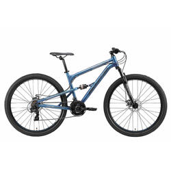 Bikestar Fully MTB Alu 29 Inch 21 Speed blauw